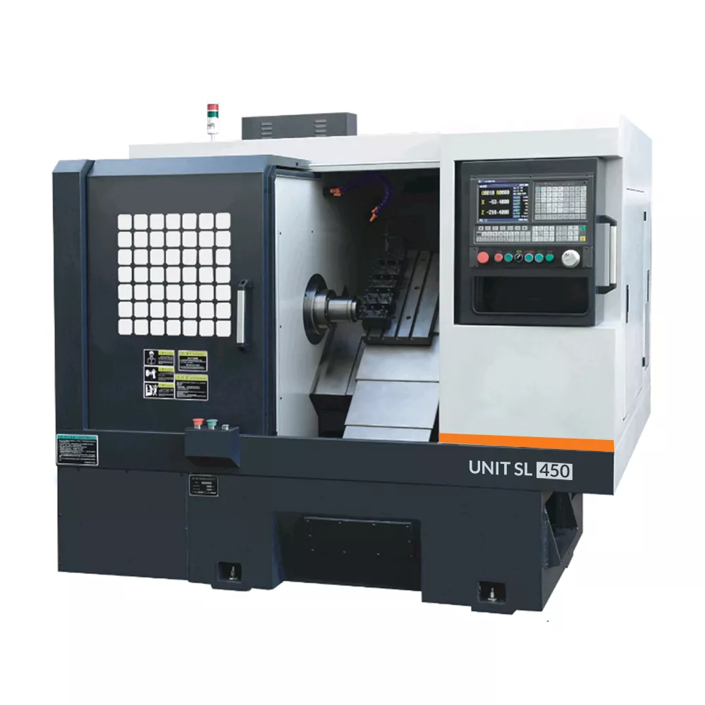 Токарный станок с ЧПУ UNIT SL450-Z с наклонной станиной