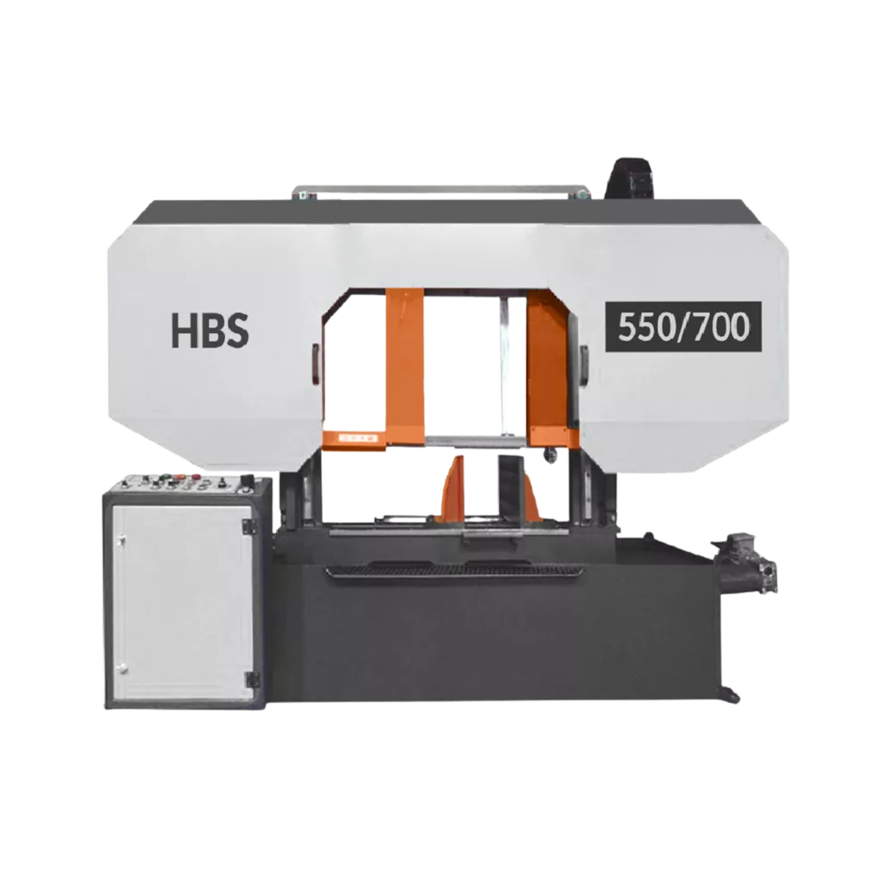 «Полуавтоматический двухколонный ленточнопильный станок HBS-550/700»