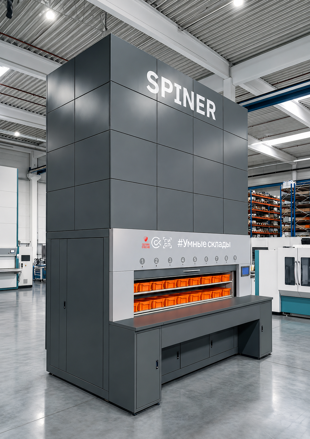 «Автоматизированные стеллажи карусельного типа Spiner HWH 200.28»